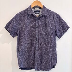 Denim & Flower Small Slim Fit Button Down Short Sleeve Shirt